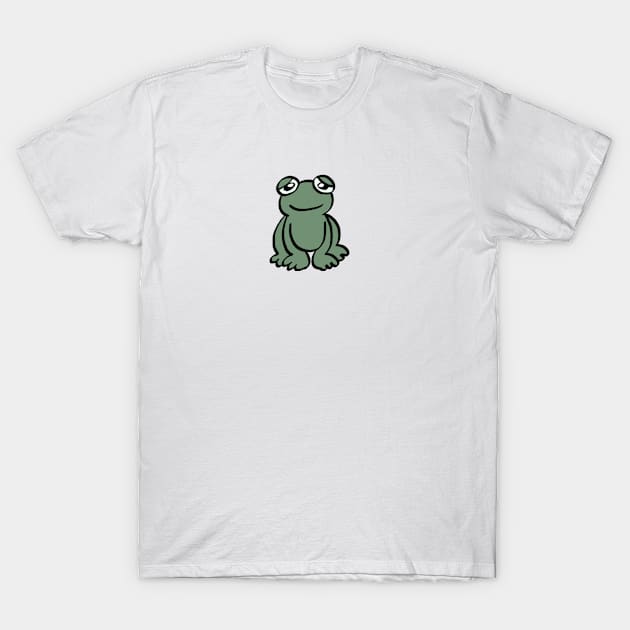 Dark green frog T-Shirt by Frog Pizza